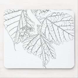 Mousepad Folhas de madeira