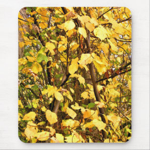 MOUSEPAD FOLHAS DE OUTONO AMARELAS