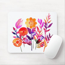 Folhas De Outono E Flores Em Aquarela Branco