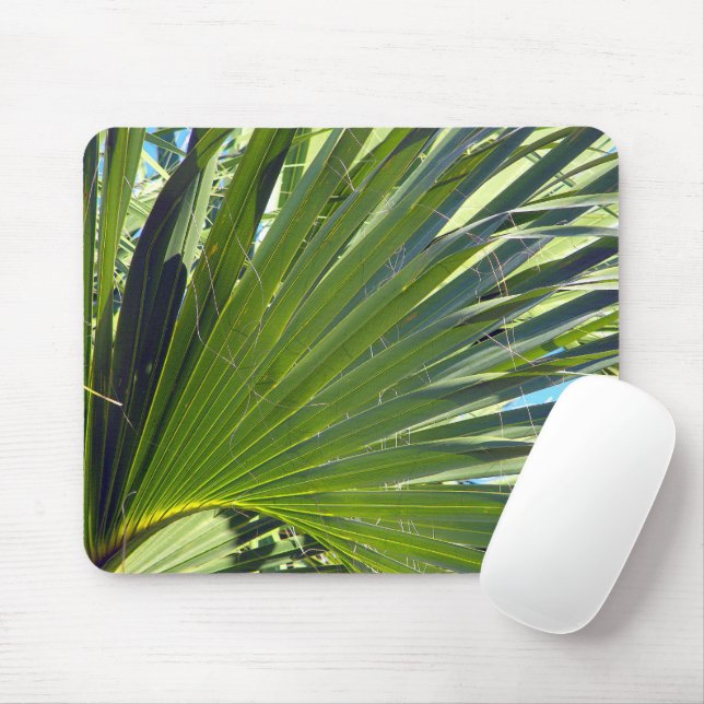 Mousepad Folhas de Palma, brisa marinha (Com mouse)