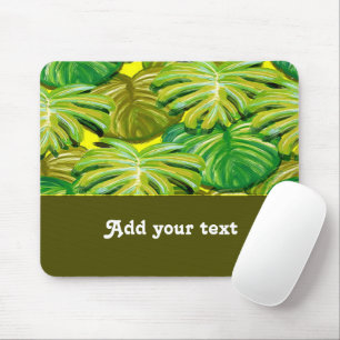 Mousepad Folhas de palma em amarelo