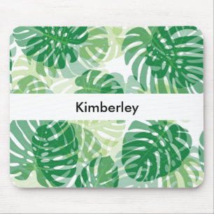 Mousepad Folhas de Palmeira Tropicais Lindas