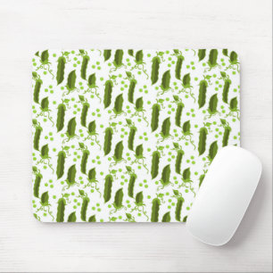 Mousepad Folhas de Plantas de Ervilhas Verdes Alimentos Veg