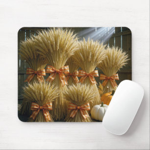 Mousepad Folhas De Trigo Enroscadas Em Pano Com Bombas