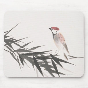 Mousepad Folhas do pardal e do bambu