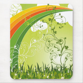Mousepad Folhas do Shamrock do Dia de São Patrício