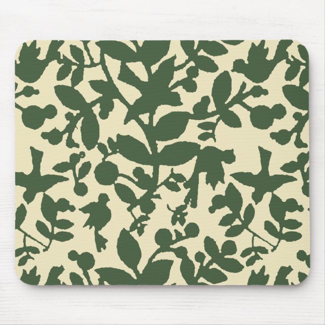 Mousepad Folhas e aves (Frente)