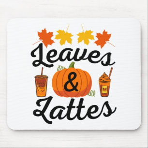 Mousepad Folhas E Café Outono