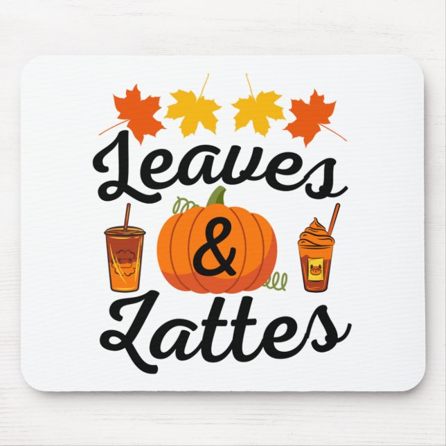 Mousepad Folhas E Café Outono (Frente)
