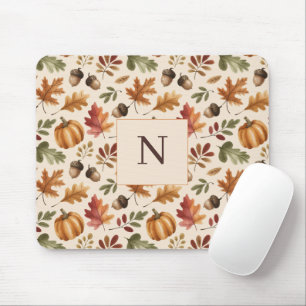 Mousepad Folhas Terrenas Terrenas de Laranja Peronalizadas