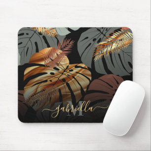 Mousepad Folhas Tópicas Elegantes