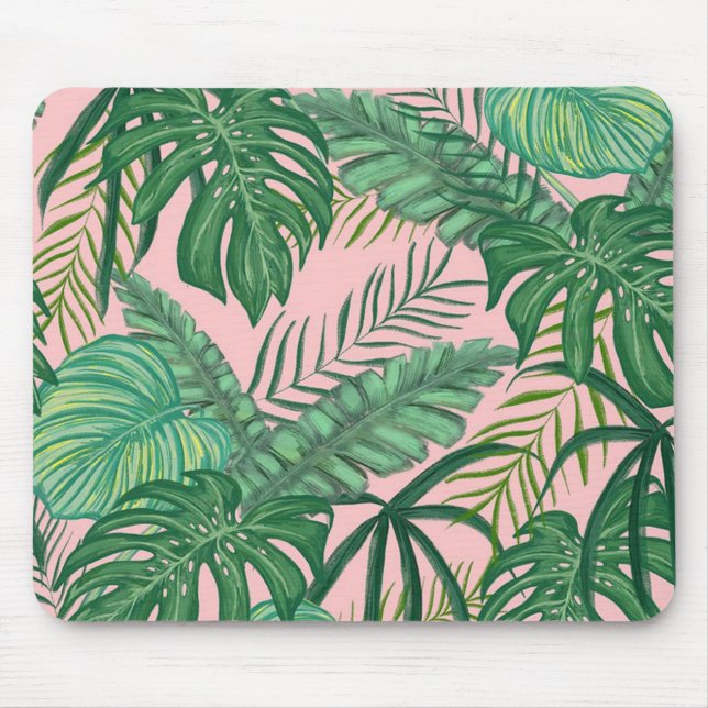 Mousepad Folhas tropicais (Frente)