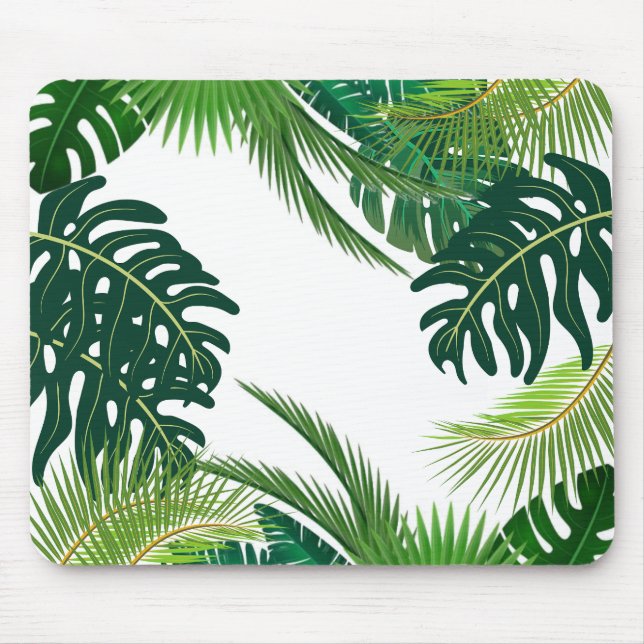 Mousepad Folhas tropicais de rato (Frente)