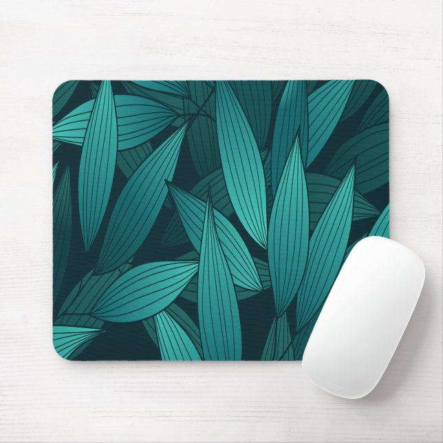 Mousepad Folhas tropicais gradientes (Com mouse)