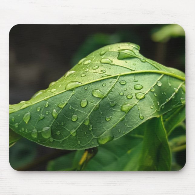 Mousepad Folhas, Verde, Botânica (Frente)