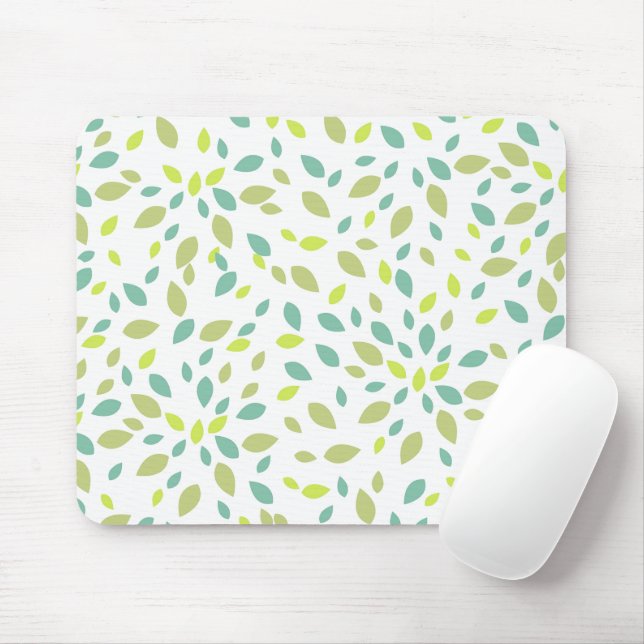 Mousepad Folhas (Verdes) (Com mouse)