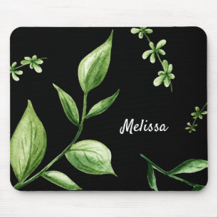 Mousepad Folhas verdes personalizadas