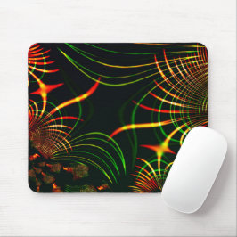 Mousepad Folhas verdes virtuais, "espinho cor de fogo" aver