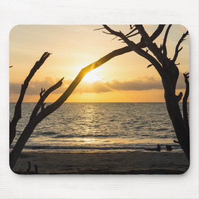 Mousepad Folly Sunrise Tree Silhouette (Frente)