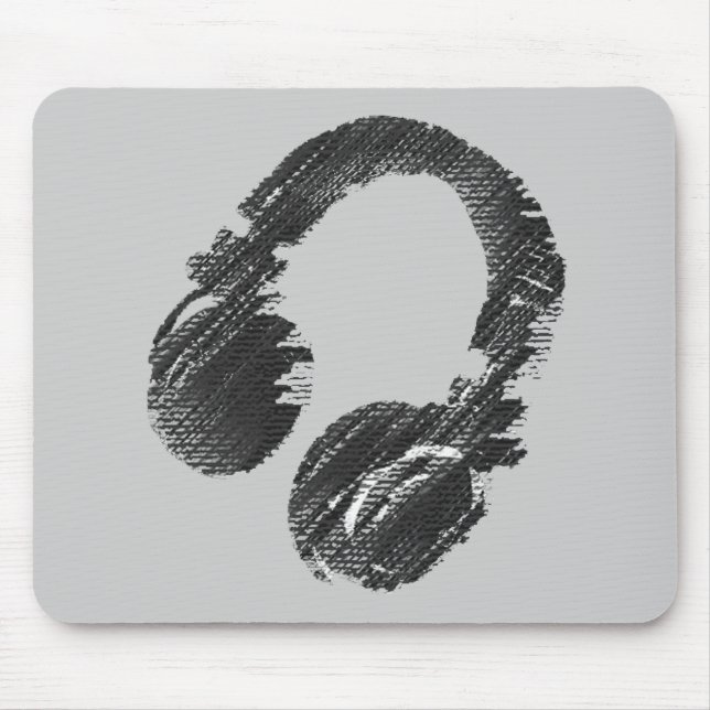 Mousepad fone de ouvido do Black Music Dejay (Frente)