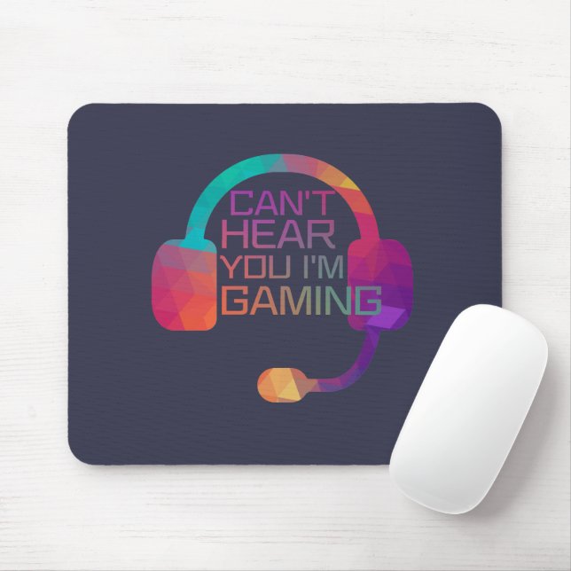 Mousepad Fones de Ouvido para Jogadores (Com mouse)