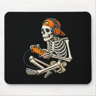 Mousepad Fones de ouvido para jogadores com esqueleto do Ha