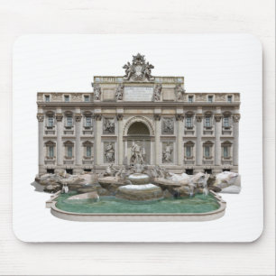 Mousepad Fontana di Trevi: Fonte do Trevi: modelo 3D: