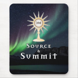 Mousepad Fonte da Monstrance e Summit Aurora Borealis