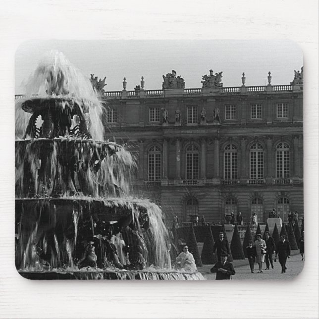 Mousepad Fonte da pirâmide Vintage France Palace Versailles (Frente)