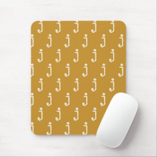 Mousepad Fonte de máquina de escrever de letra monograma mo