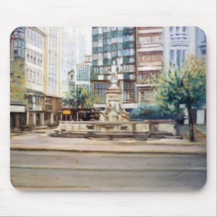 Mousepad Fonte Fuente de Neptuno (A Corunha)/Netuno