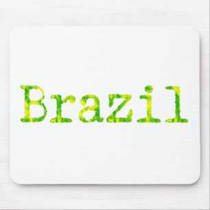 Mousepad Fonte verde e amarela do Brasil