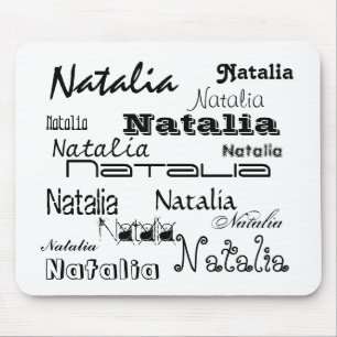 Mousepad Fontes legal Seu Nome Personalizado