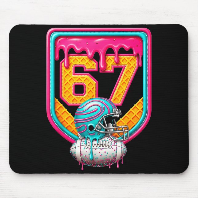 Mousepad Football Drip Number 67 Football Player  (Frente)