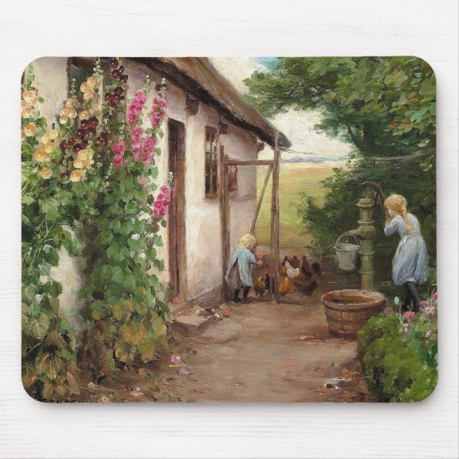 Mousepad Fora da fazenda - H.A. Brendekilde (Frente)