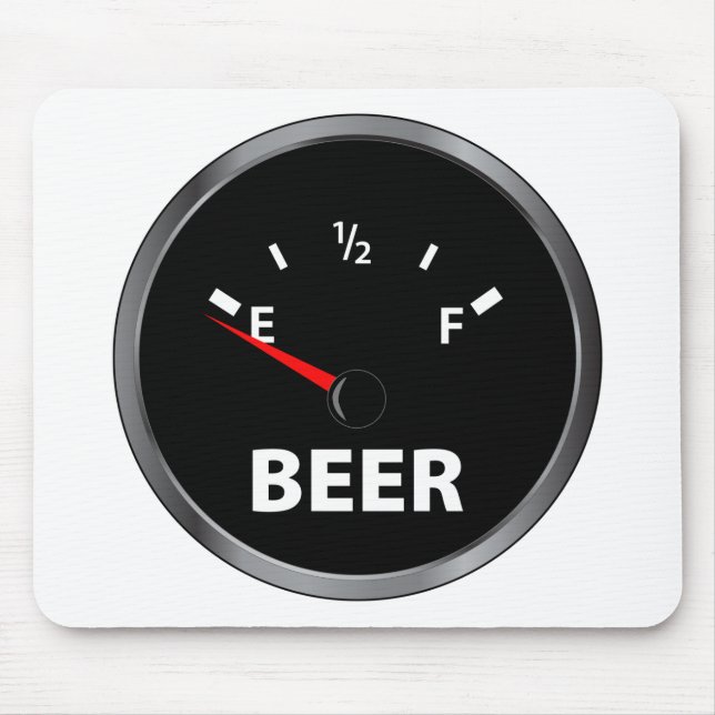 Mousepad Fora do calibre de combustível da cerveja (Frente)