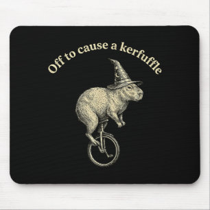 Mousepad Fora para causar um tumulto meme engraçado do capi