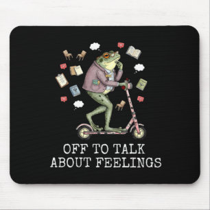 Mousepad Fora para falar sobre conselheiro de sapo engraçad