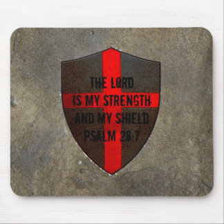 Mousepad Força cristã do senhor. .my do 28:7 do salmo do
