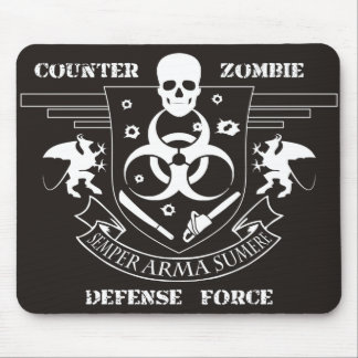 Mousepad Força de defesa contrária do zombi