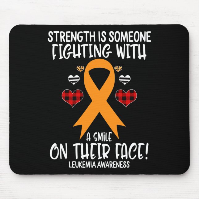Mousepad Força de Sensibilização Luta Com Sorriso (Frente)
