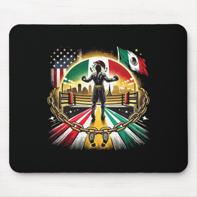 Mousepad Força E Glória Do Campeão Mexicano Boxing (Frente)