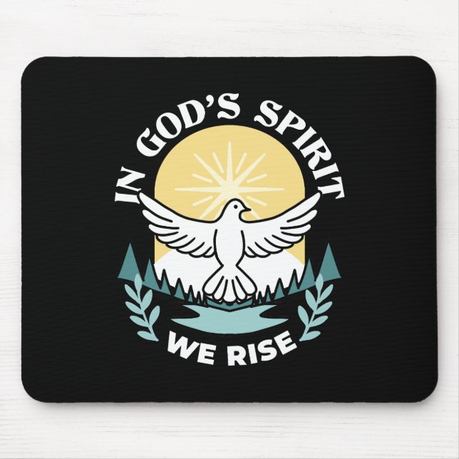 Mousepad Força Espiritual em Deus - Assustador do Cristão (Frente)