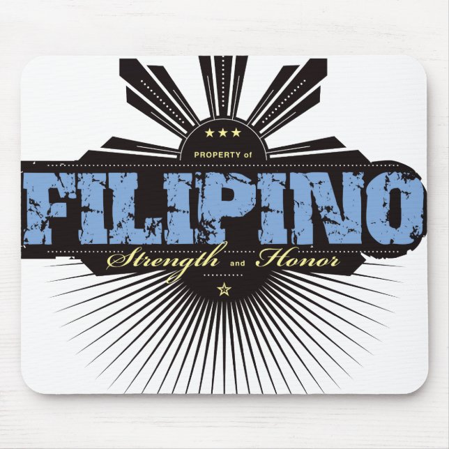 Mousepad Força filipina e Ho - azul (Frente)