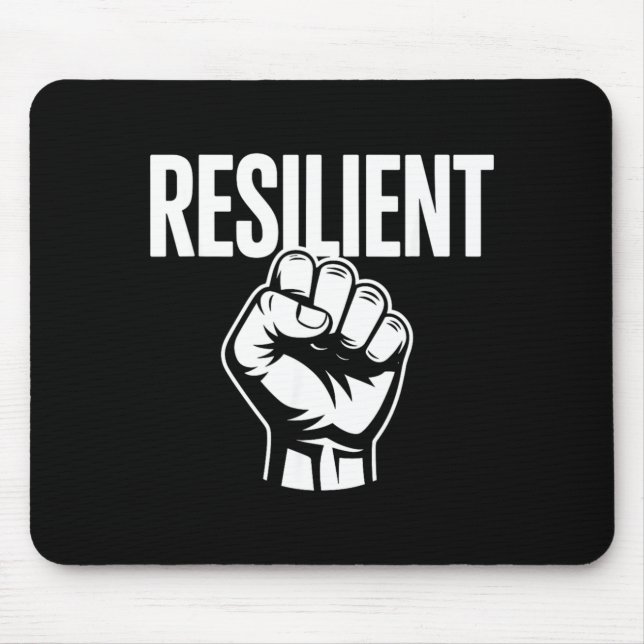 Mousepad Força Mental Resiliente Autoestima Motivação (Frente)