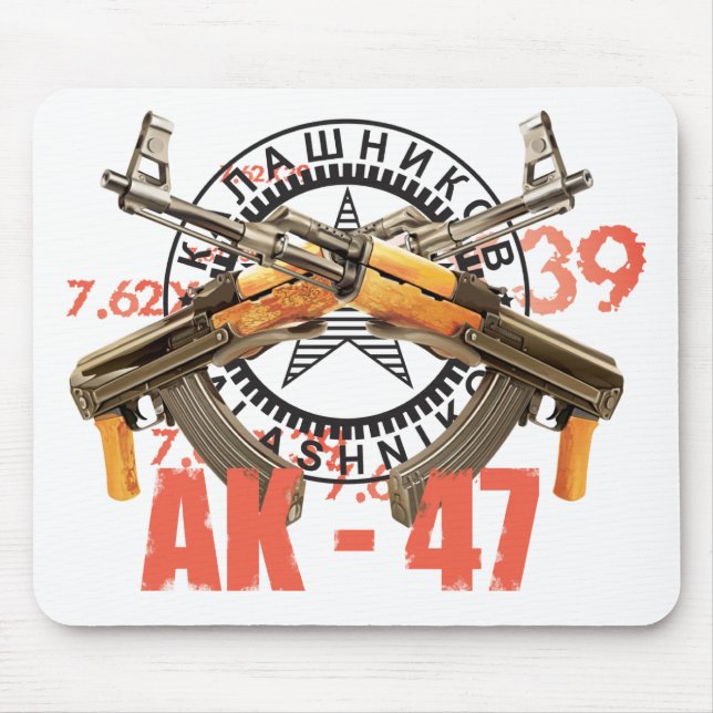 MOUSEPAD FORÇAS ARMADAS RARAS DA ARMA DO KALASHNIKOV DO (Frente)