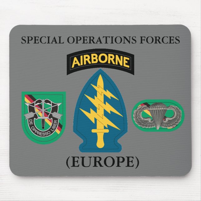 MOUSEPAD FORÇAS DE OPERAÇÕES ESPECIAIS (EUROPA) (Frente)