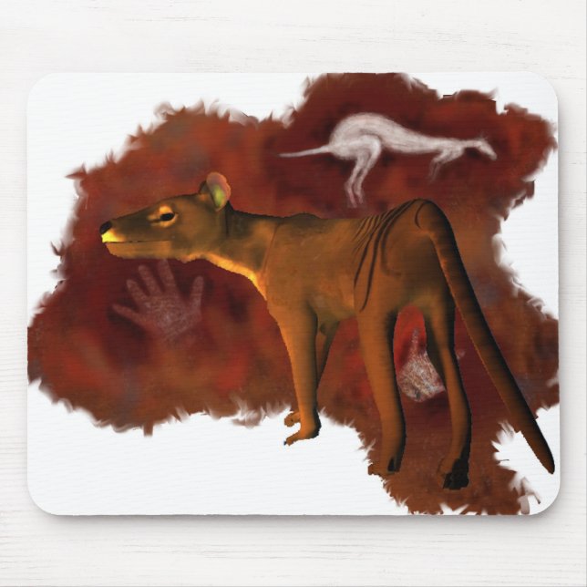 Mousepad Forever extinto - Thylacine ou tigre tasmaniano (Frente)