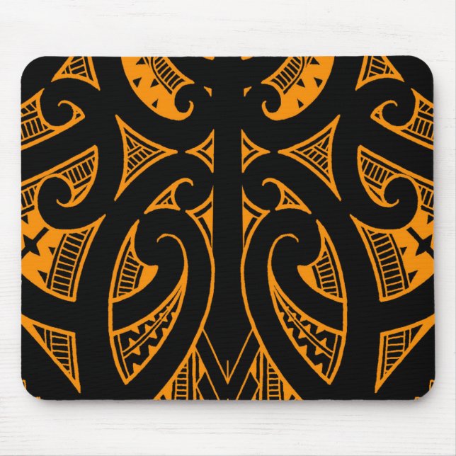 Mousepad Forma maori tradicional do koru do design do (Frente)