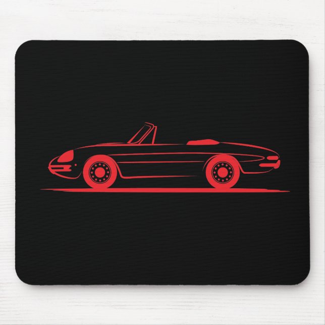 Mousepad Formando Alfa Romeo Giulietta Spider Duetto (Frente)